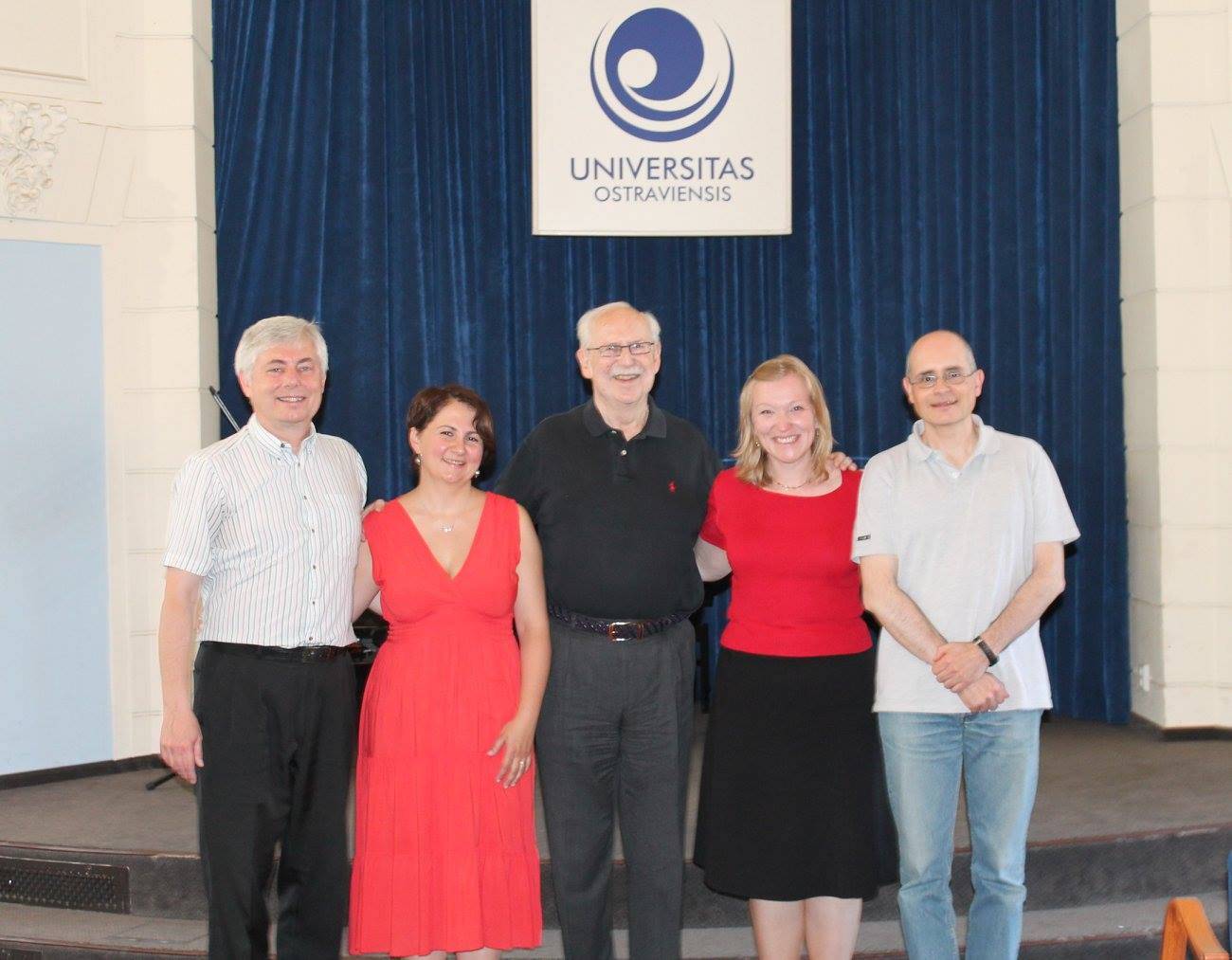 From left: Dusan Foltyn, Radana Foltynova, Dan Stolper, Marlen Vavrikova, and Sandro Caldini